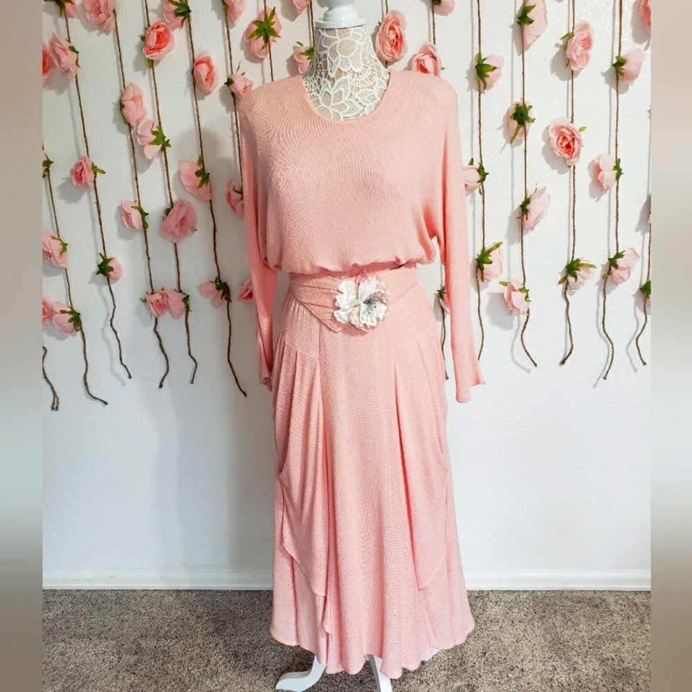 Vintage Spencer Alexis textured cotton candy dress
